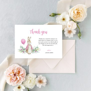 peter rabbit baby shower thank you invitations