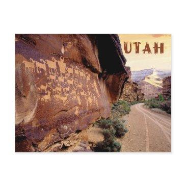 petroglyph of the great hunt, nine mile canyon, ut postinvitations