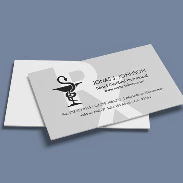 pharmacist custom name bowl of hygenia symbol business invitations