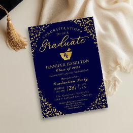 Small Pharmacy School Graduation Party Invitation Front View