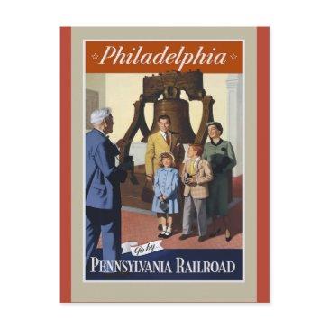 philadelphia vintage travel poster postinvitations