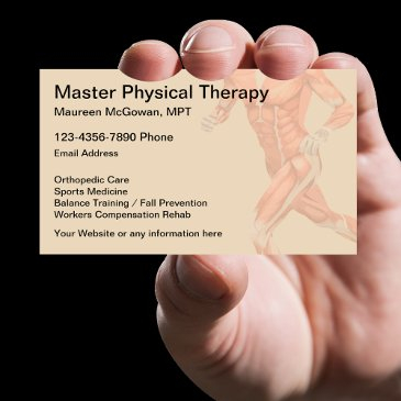 physical therapist therapy clinic business invitations