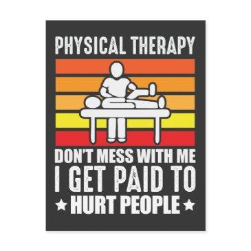 physical therapy pt physio massage assistant postinvitations