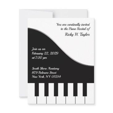 piano concert invitation