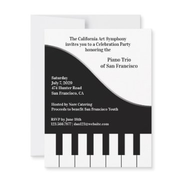 piano concert invitation