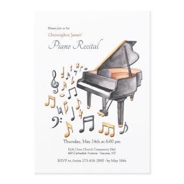 piano recital invitation