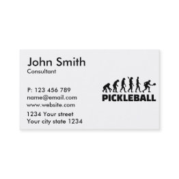 Small Pickleball Evolution Business Invitations Front View
