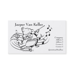 Small Pig Maestro Business Invitations Front View