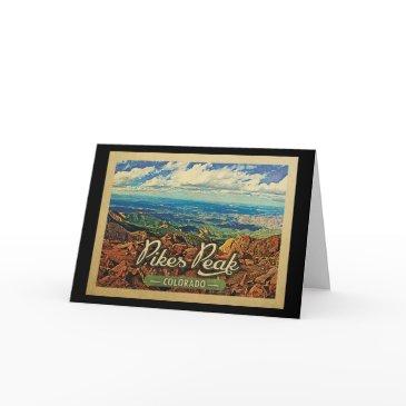 pikes peak colorado vintage travel invitations