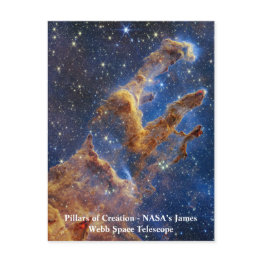 Small Pillars Of Creation James Webb Space Telescope Postinvitations Front View