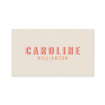 pink and orange retro typography creative modern business invitations