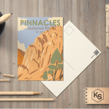 pinnacles national park california vintage postinvitations