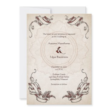 pirate treasure wedding invitation