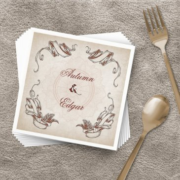 pirate treasure wedding napkins