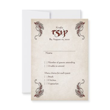 pirate treasure wedding rsvp invitations