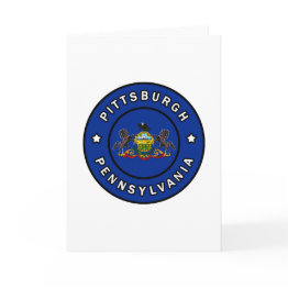 Small Pittsburgh Pennsylvania Invitations Front View