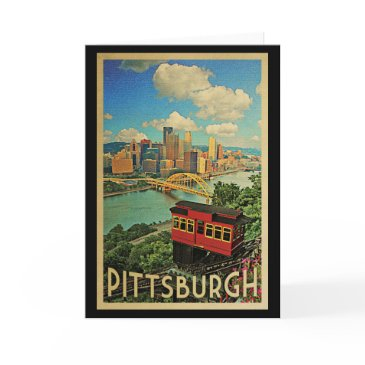 pittsburgh pennsylvania vintage travel invitations