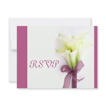pixdezines large rsvp/calla lilies bouquet rsvp invitations