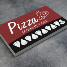 Small Pizza Pasta Restaurant Loyalty Punch Front View