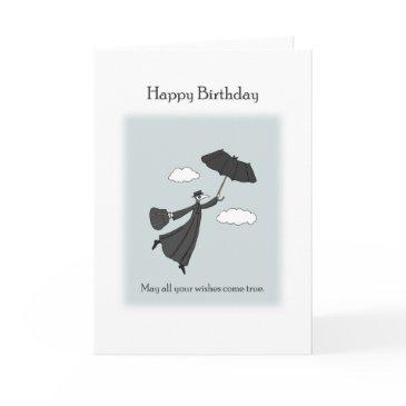 plague doctor flying with bat umbrella birthday invitations