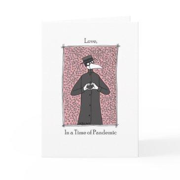 plague doctor heart funny pandemic valentine's day invitations