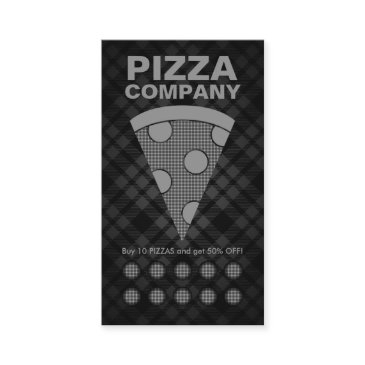 plaid pizza punch invitations