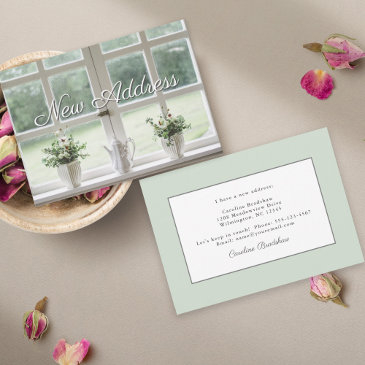 plants in the window new address notification announcement