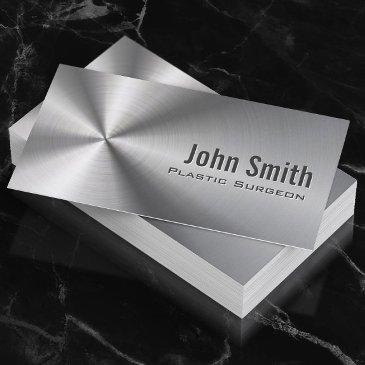 plastic surgeon faux metal medical business invitations