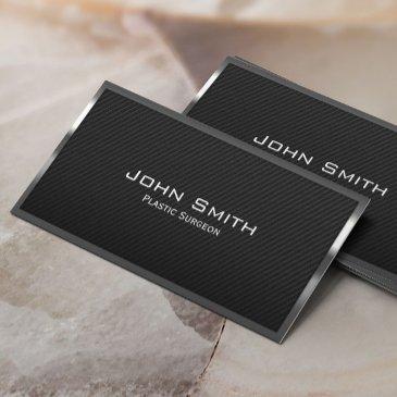 plastic surgeon professional carbon fiber elegant business invitations