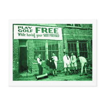 play golf free (while having your suit pressed) postinvitations