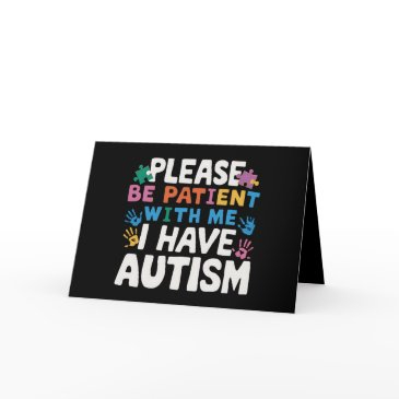 please be patient i have autism awareness thank you invitations