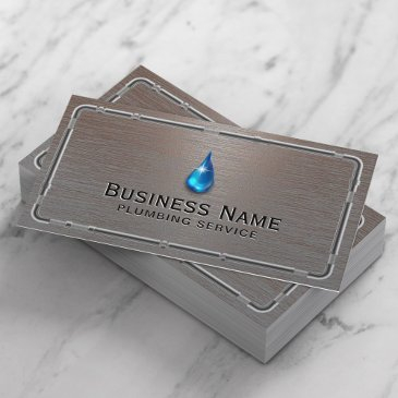 plumbing professional metal pipes pro repair business invitations