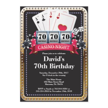 poker playing invitations casino birthday invitation