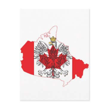 poland canada flag map postinvitations