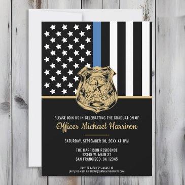 police graduation law enforcement academy invitation