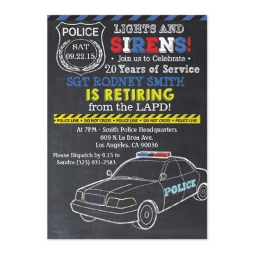 police retirement invitation