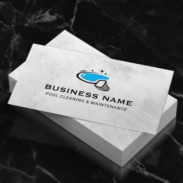 pool cleaning & maintenance service professional business invitations