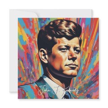 pop art jack jfk john f. kennedy invitation