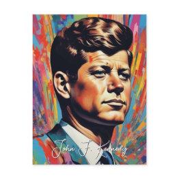 Small Pop Art Jack Jfk John F. Kennedy Invitation Postinvitations Front View