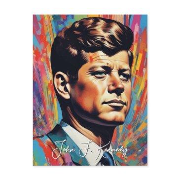 pop art jack jfk john f. kennedy invitation postinvitations
