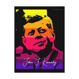 Small Pop Art Jack Jfk John F. Kennedy Postinvitations Front View