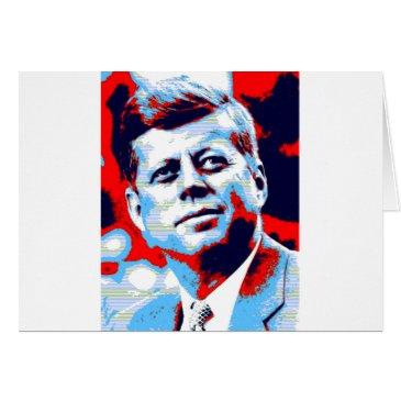 pop art jfk john f. kennedy red blue