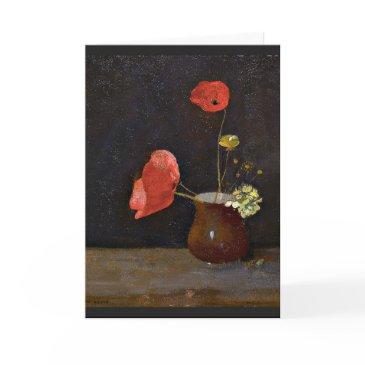 poppies, floral painting by odilon redon invitations