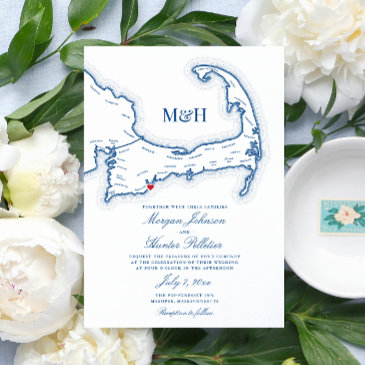 popponesset inn cape cod map elegant wedding invitation