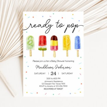 popsicle baby shower invitation