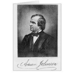 Small Portrait Of Andrew Johnson Front View