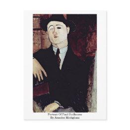 Small Portrait Of Paul Guillaume By Amedeo Modigliani Postinvitations Front View