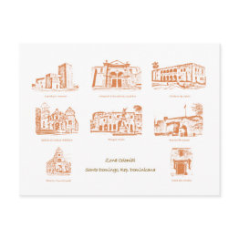 Small Postal Zona Colonial, Santo Domingo, Rep. Dom. Postinvitations Front View