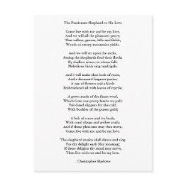 Small Postinvitations-love Art-love Poem 9 Postinvitations Front View