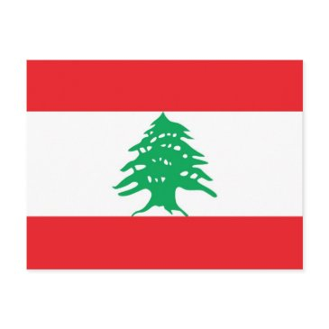 postinvitations with flag of lebanon